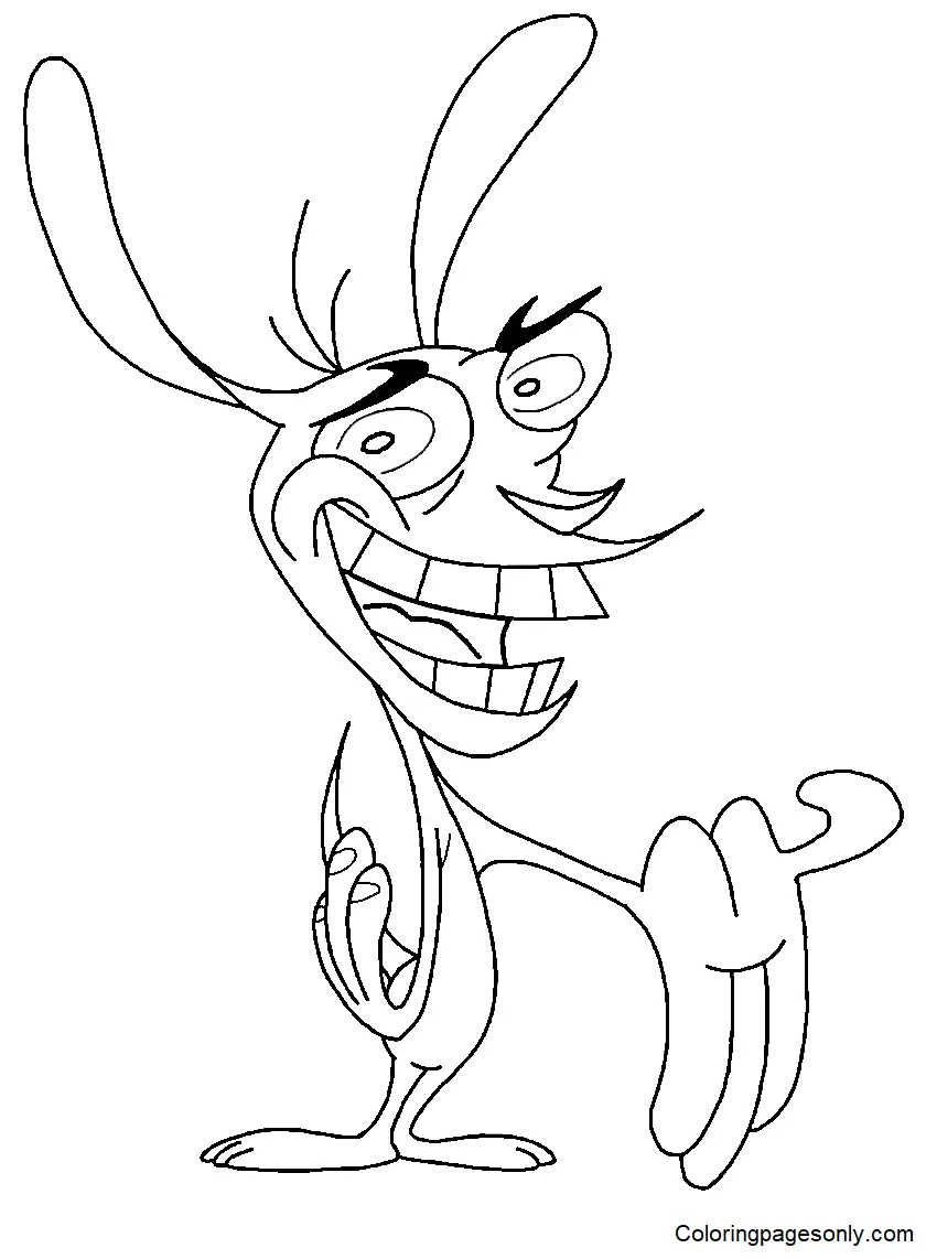 Ren and Stimpy Coloring Pages 29
