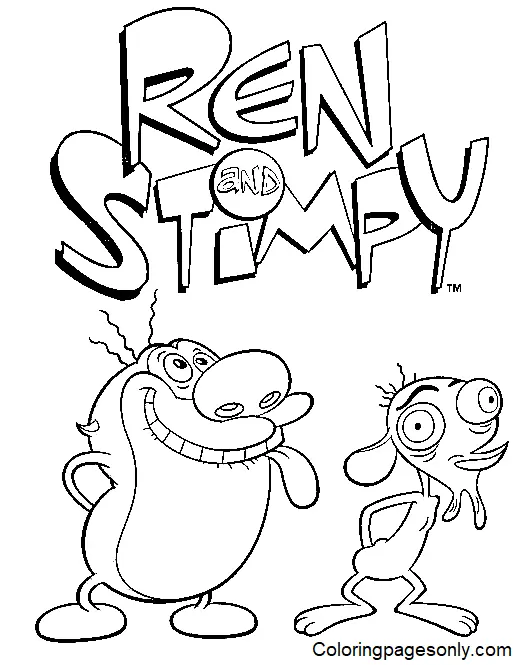 Ren and Stimpy Coloring Pages 32