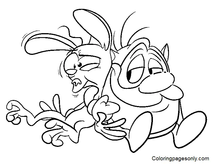 Ren Y Stimpy Para Colorear