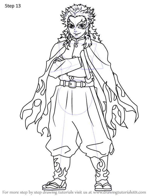 Rengoku Coloring Pages 5