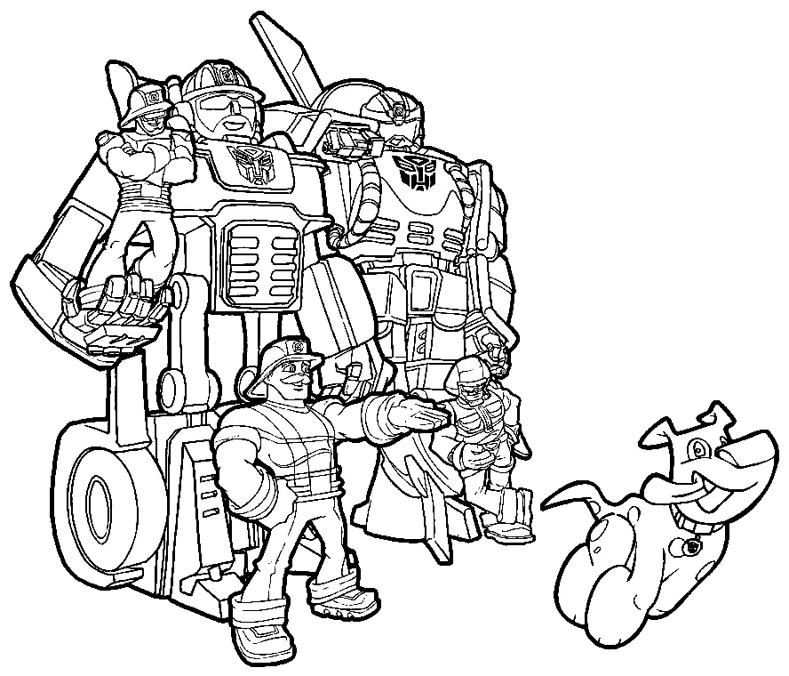 Rescue Bots Coloring Pages 19