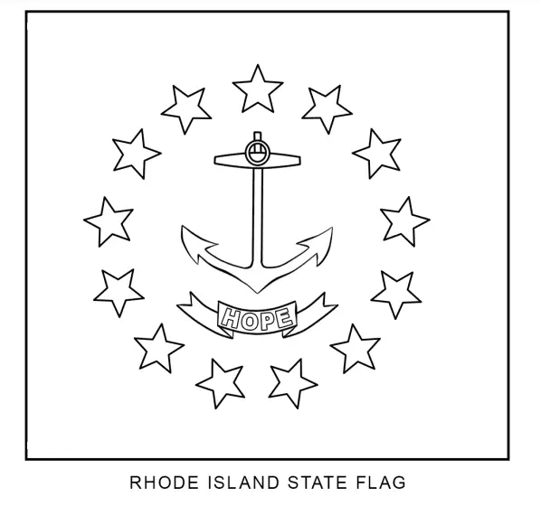 Rhode Island Para Colorear 1