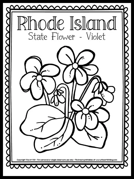 Rhode Island Para Colorear 11
