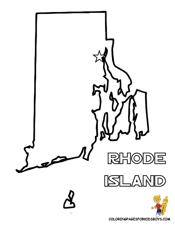 Rhode Island Para Colorear 2