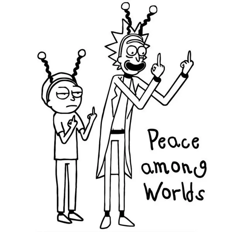 Rick and Morty Coloring Pages 11