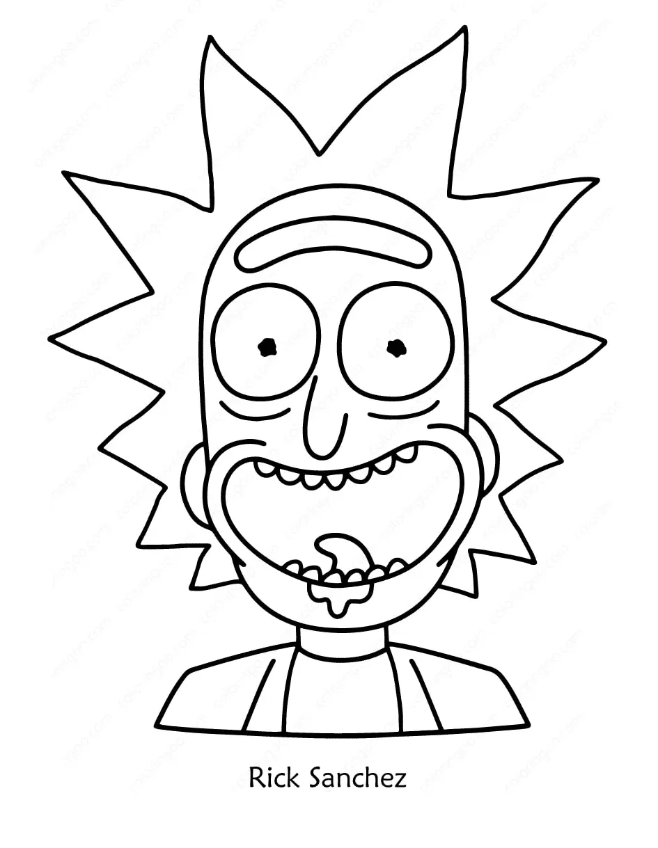 Rick and Morty Coloring Pages 12
