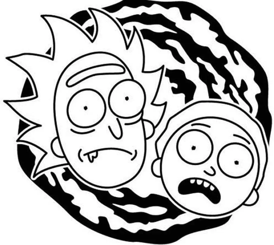 Rick and Morty Coloring Pages 2