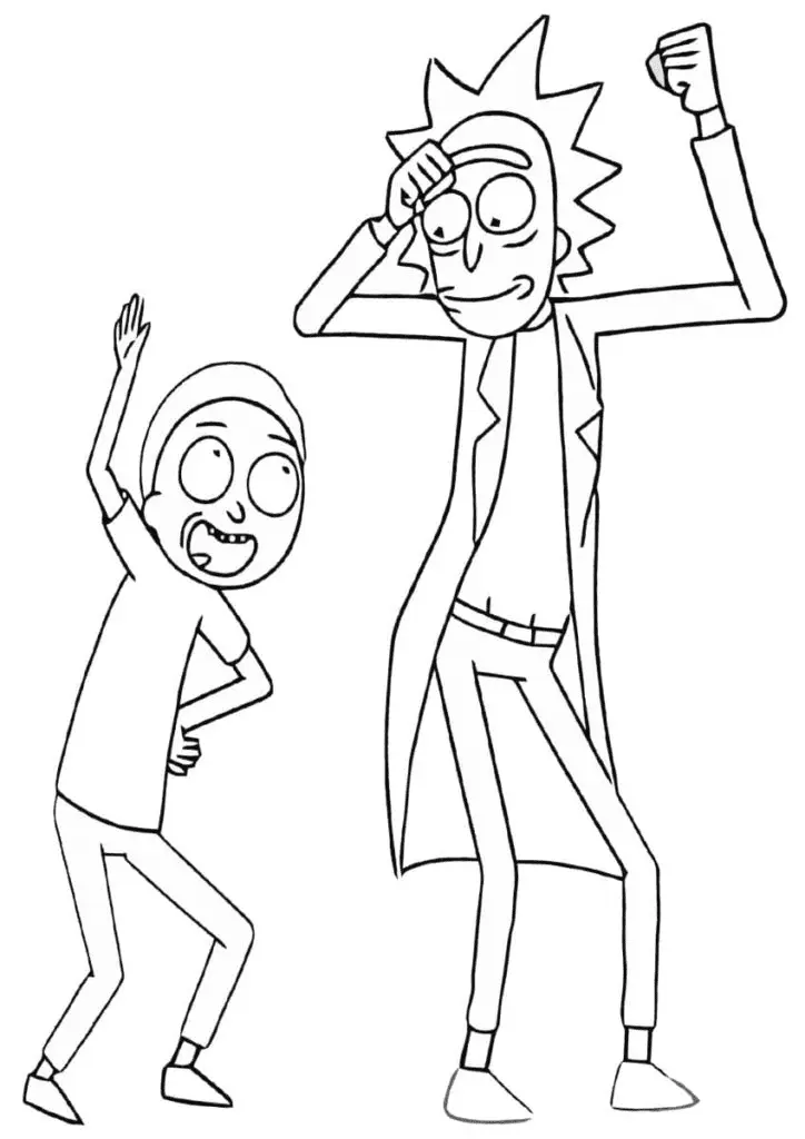 Rick and Morty Coloring Pages 23