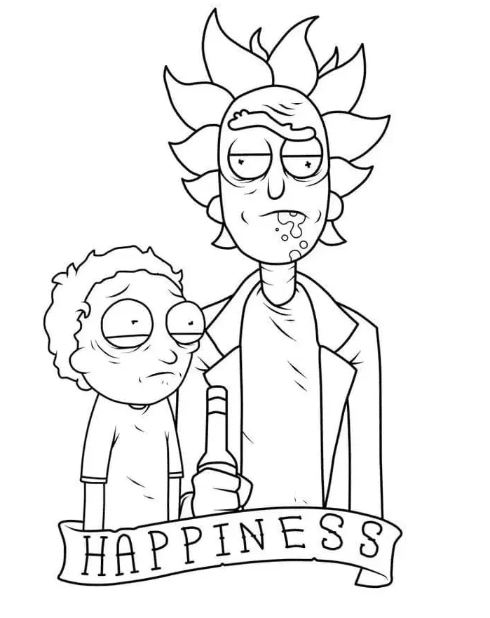 Rick and Morty Coloring Pages 3