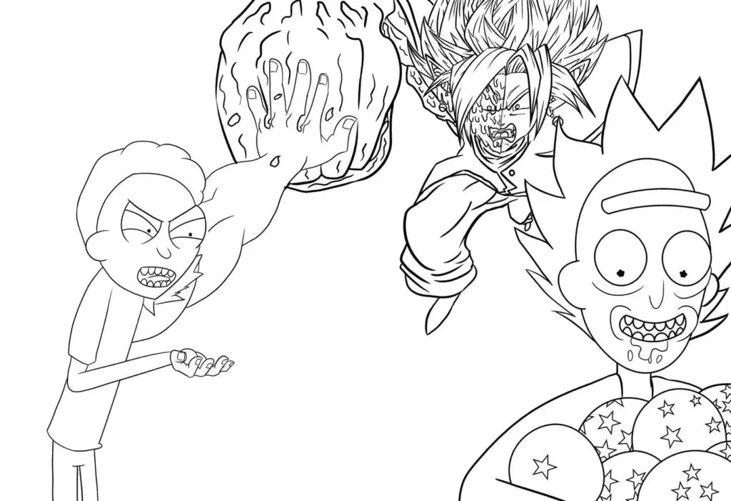 Rick and Morty Coloring Pages 30