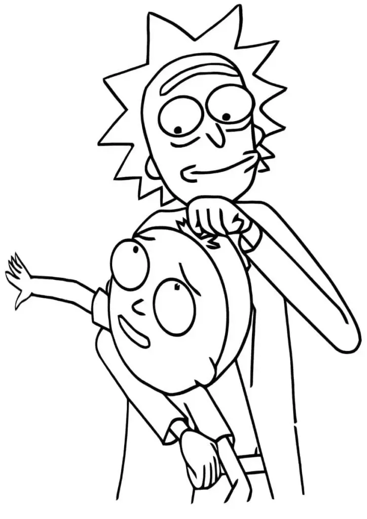 Rick and Morty Coloring Pages 32