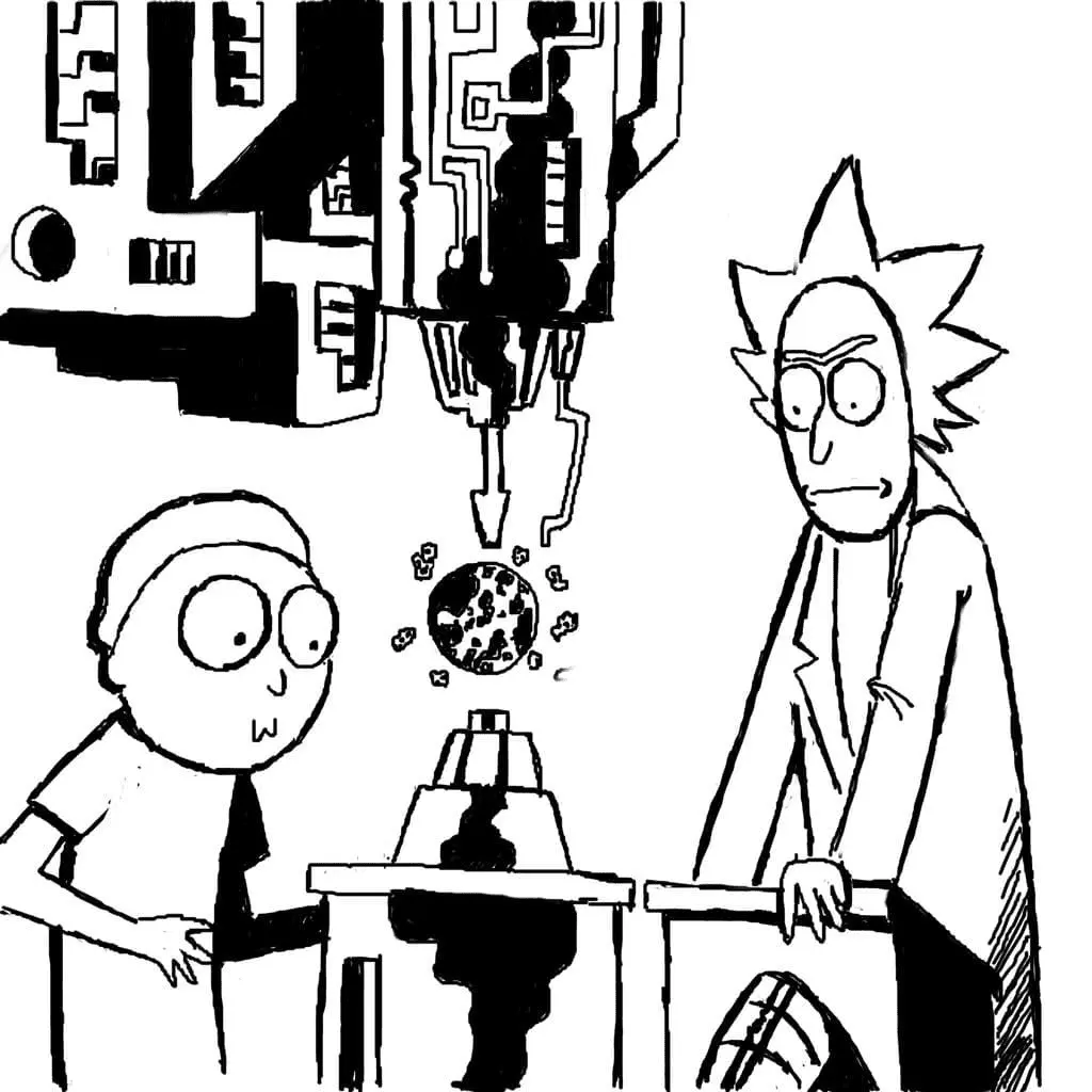 Rick and Morty Coloring Pages 33