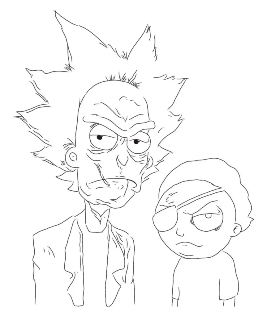 Rick and Morty Coloring Pages 34