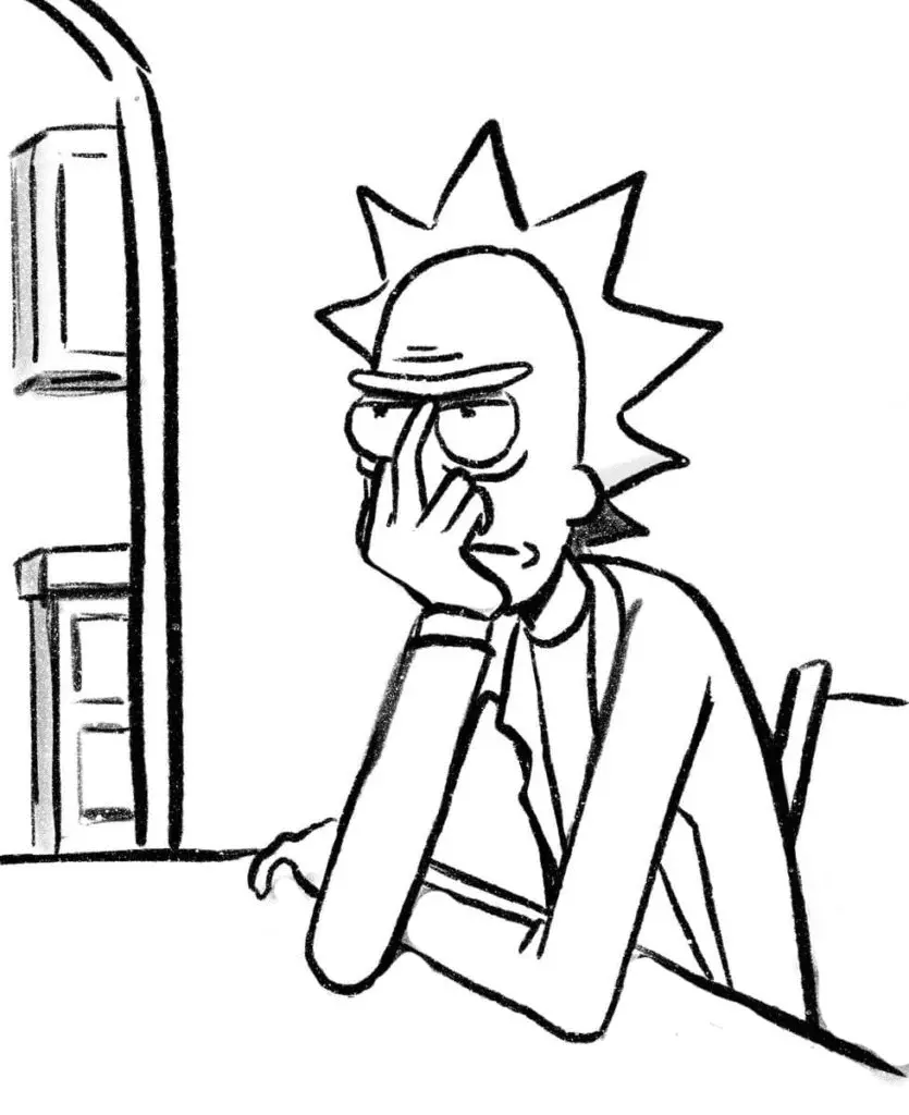 Rick and Morty Coloring Pages 35