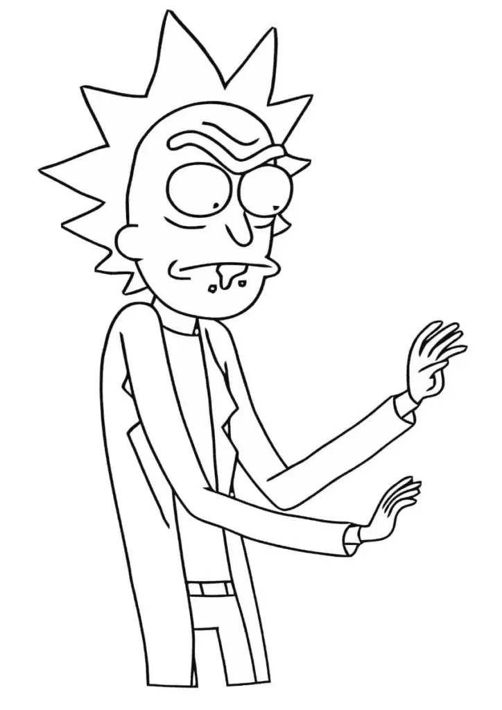Rick and Morty Coloring Pages 37