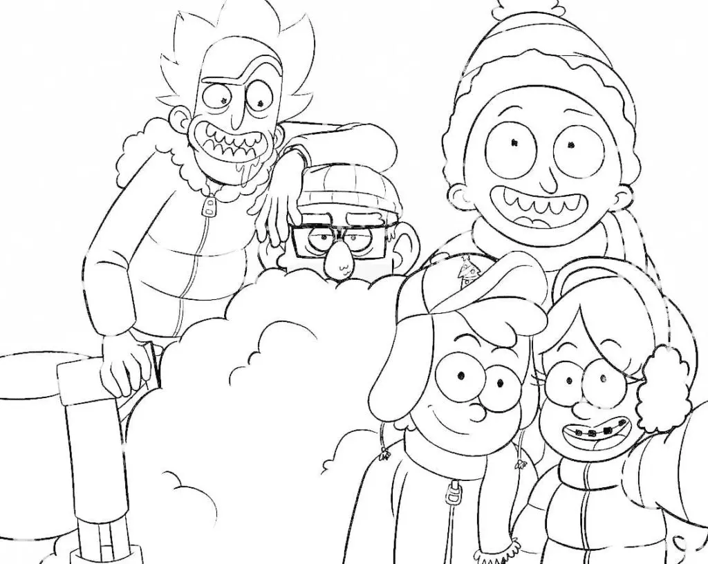 Rick and Morty Coloring Pages 39