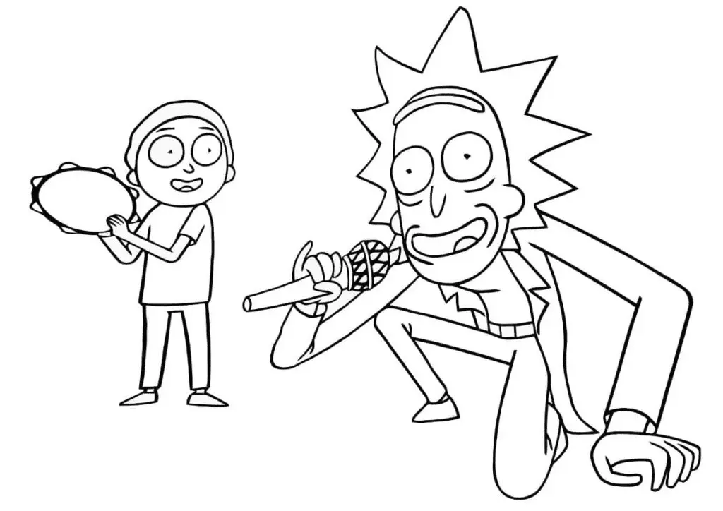 Rick and Morty Coloring Pages 40