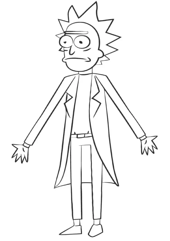 Rick and Morty Coloring Pages 46