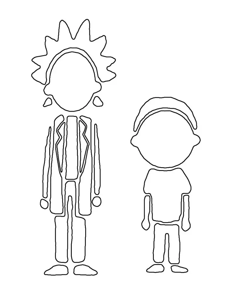 Rick and Morty Coloring Pages 48