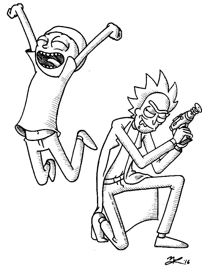 Rick and Morty Coloring Pages 5