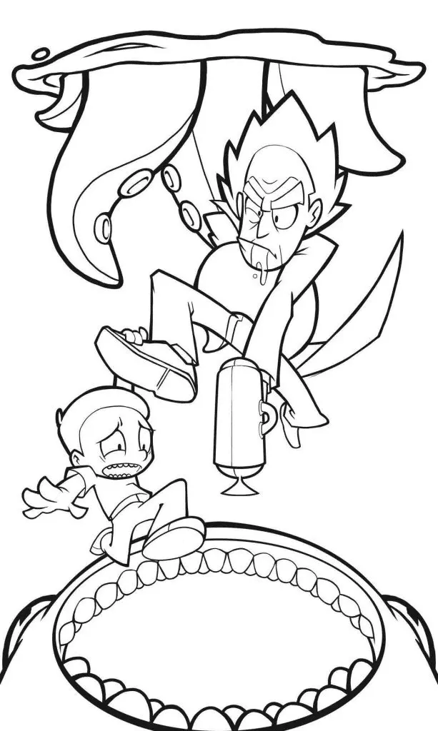 Rick and Morty Coloring Pages 53