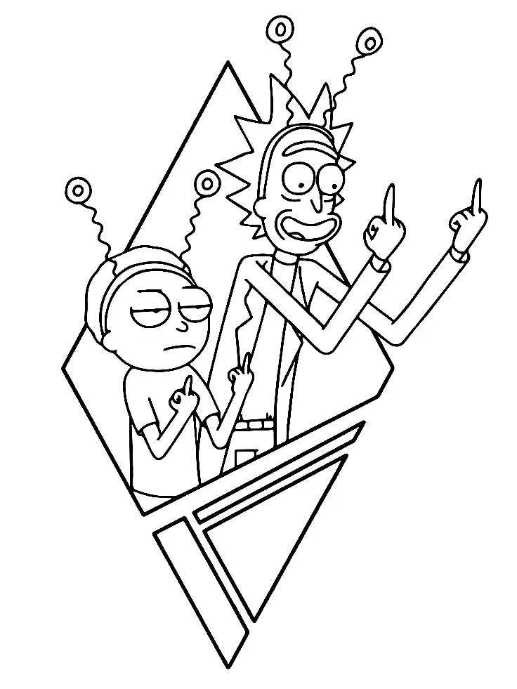 Rick and Morty Coloring Pages 6