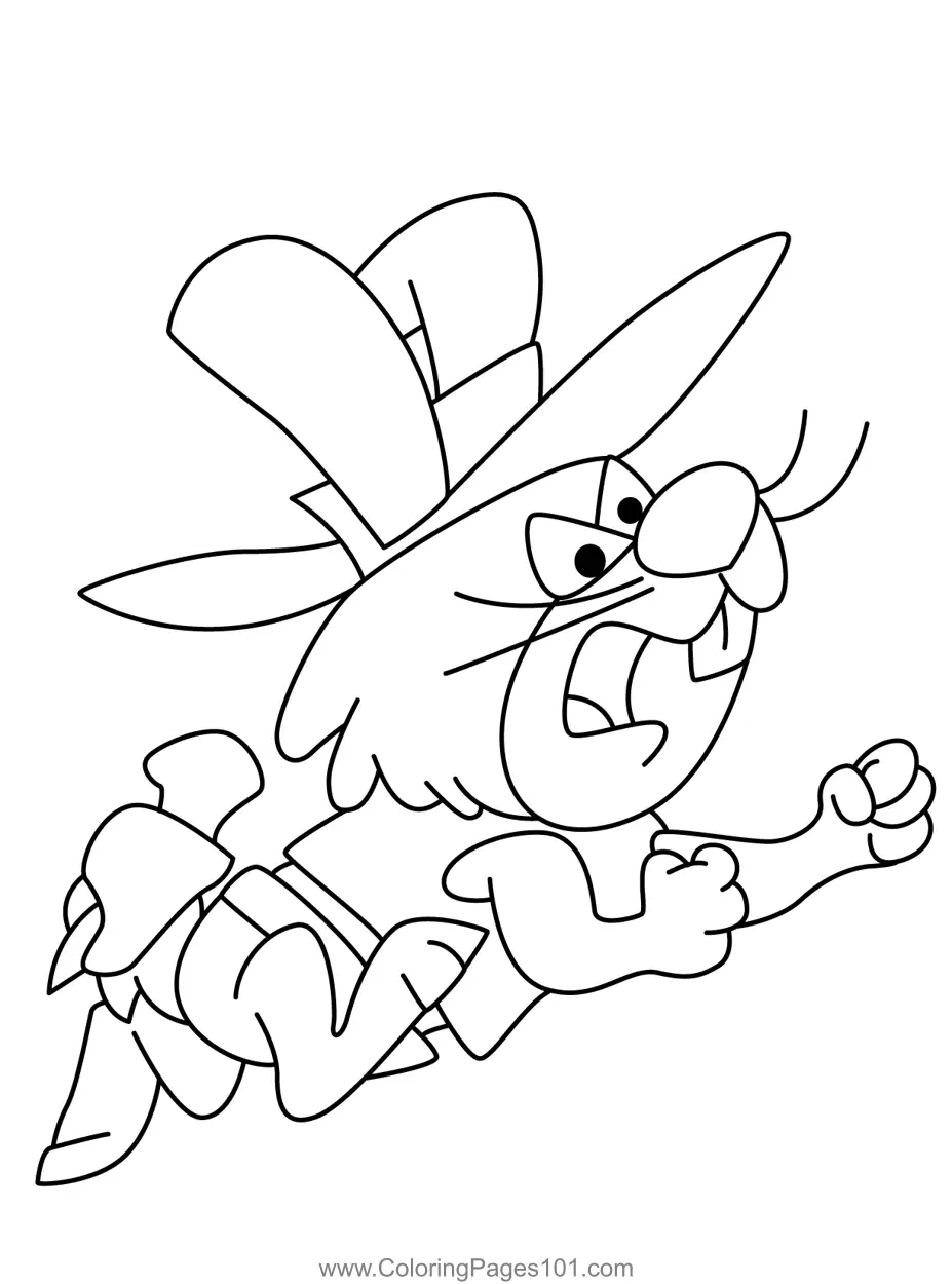 Ricochet Rabbit Coloring Pages 1
