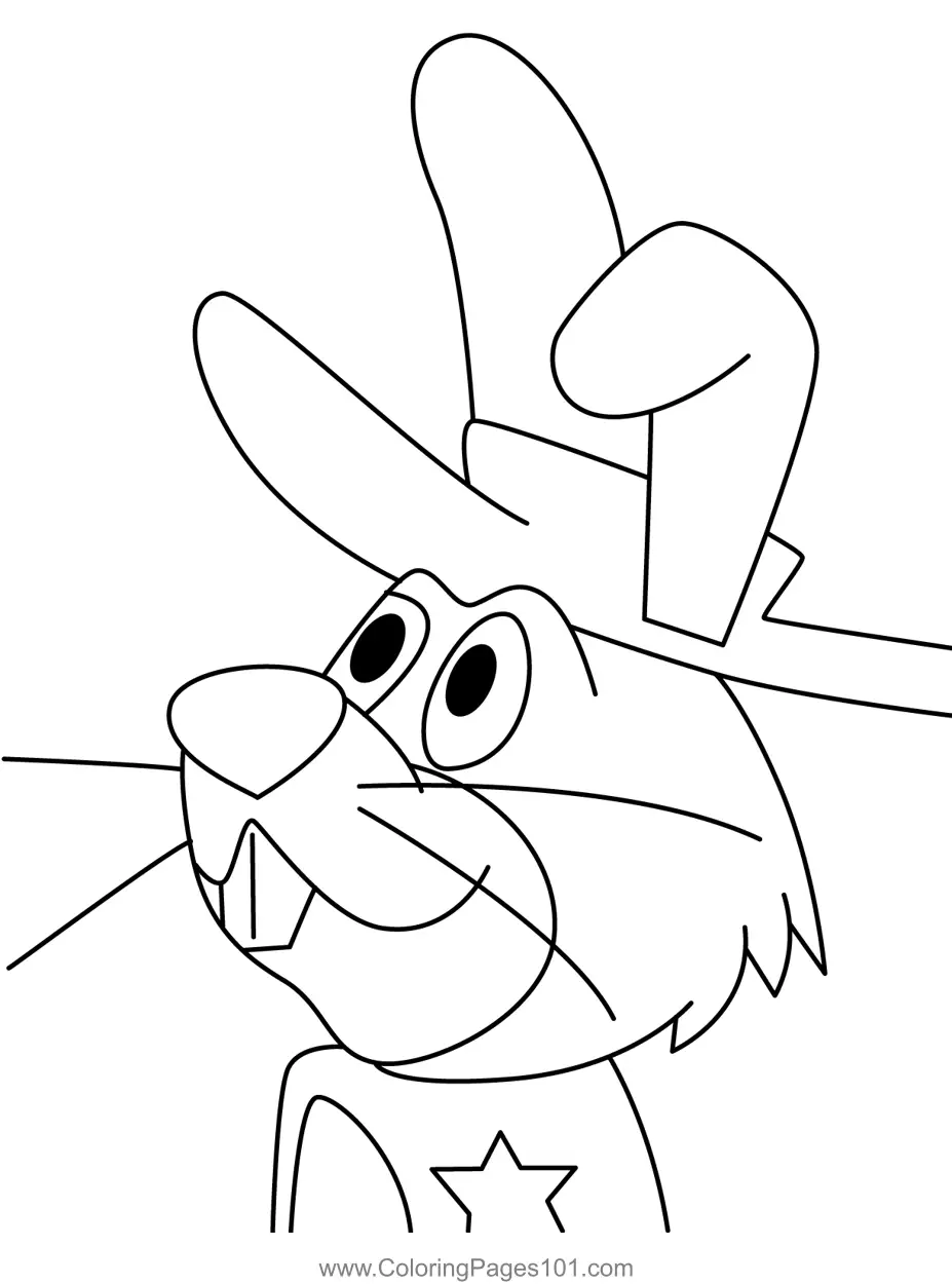 Ricochet Rabbit para Colorear