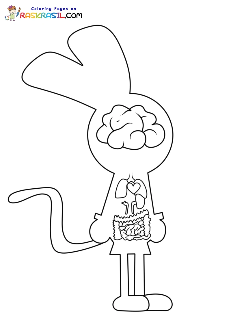 Riggy The Rabbit Monkey Coloring Pages 4