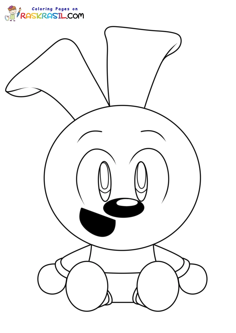 Riggy The Rabbit Monkey Coloring Pages 8