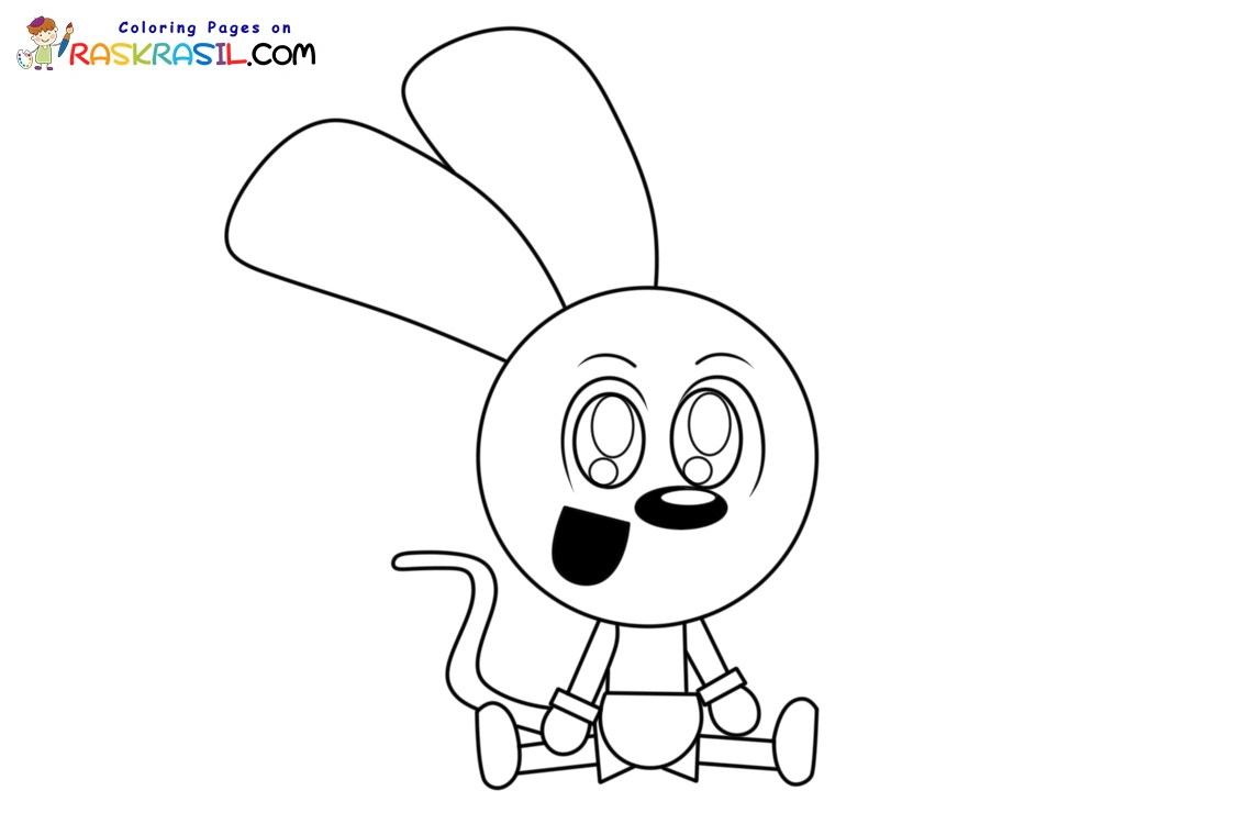Riggy The Rabbit Monkey Coloring Pages 9