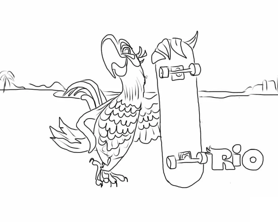 Desenhos de Rio Para Colorir 29