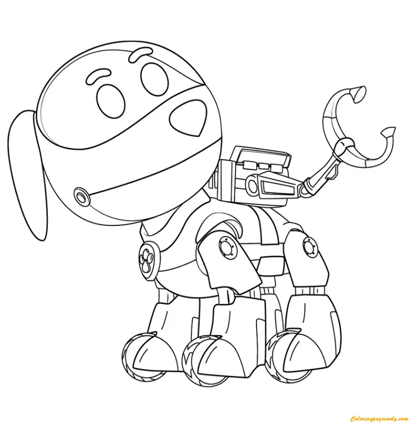 Robo Dog Paw Patrol Coloring Pages 1