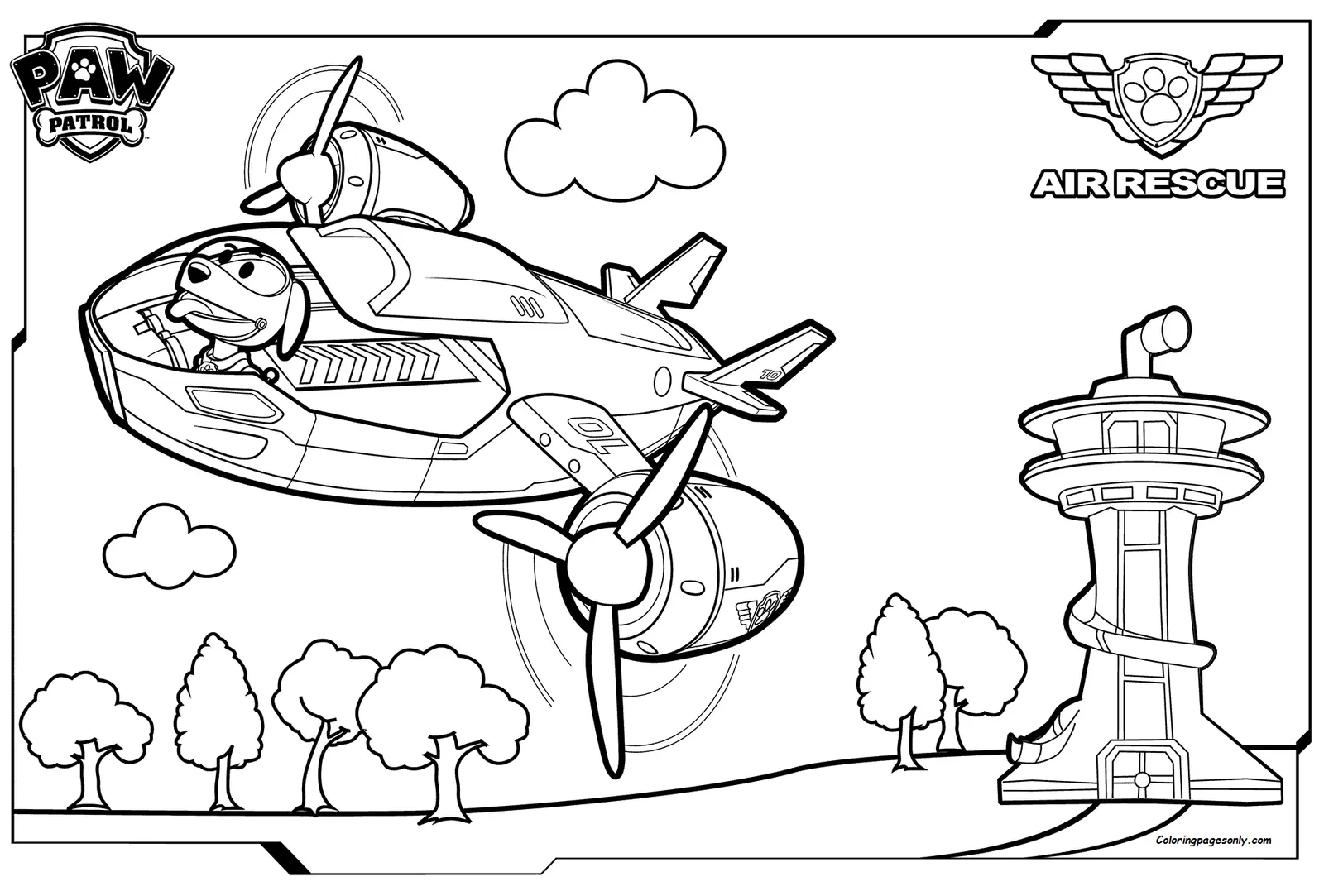 Robo Dog Paw Patrol Coloring Pages 2