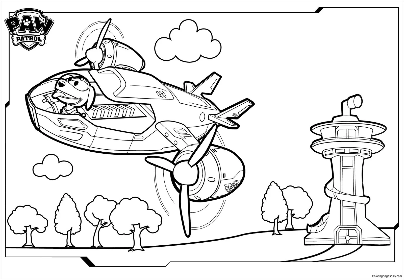 Robo Dog Paw Patrol Coloring Pages 4