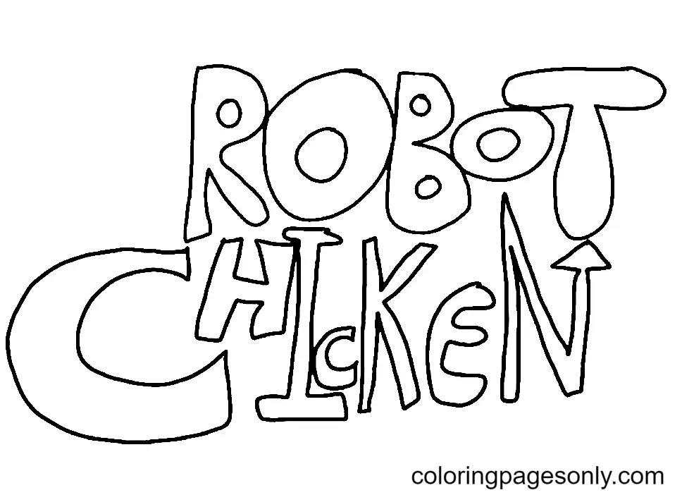 Robot Chicken Para Colorear