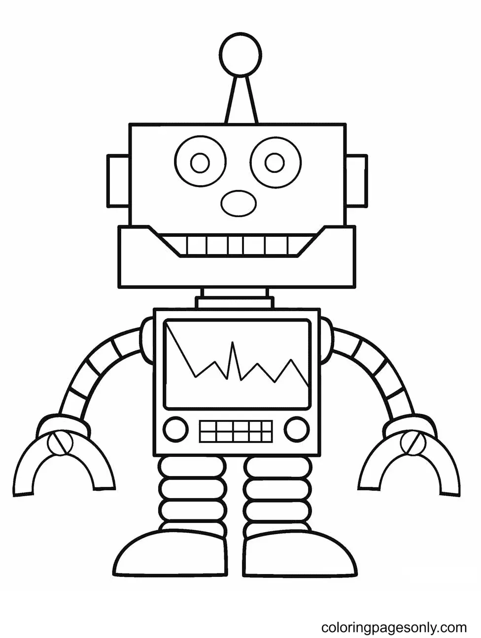 Robot Coloring Pages 3