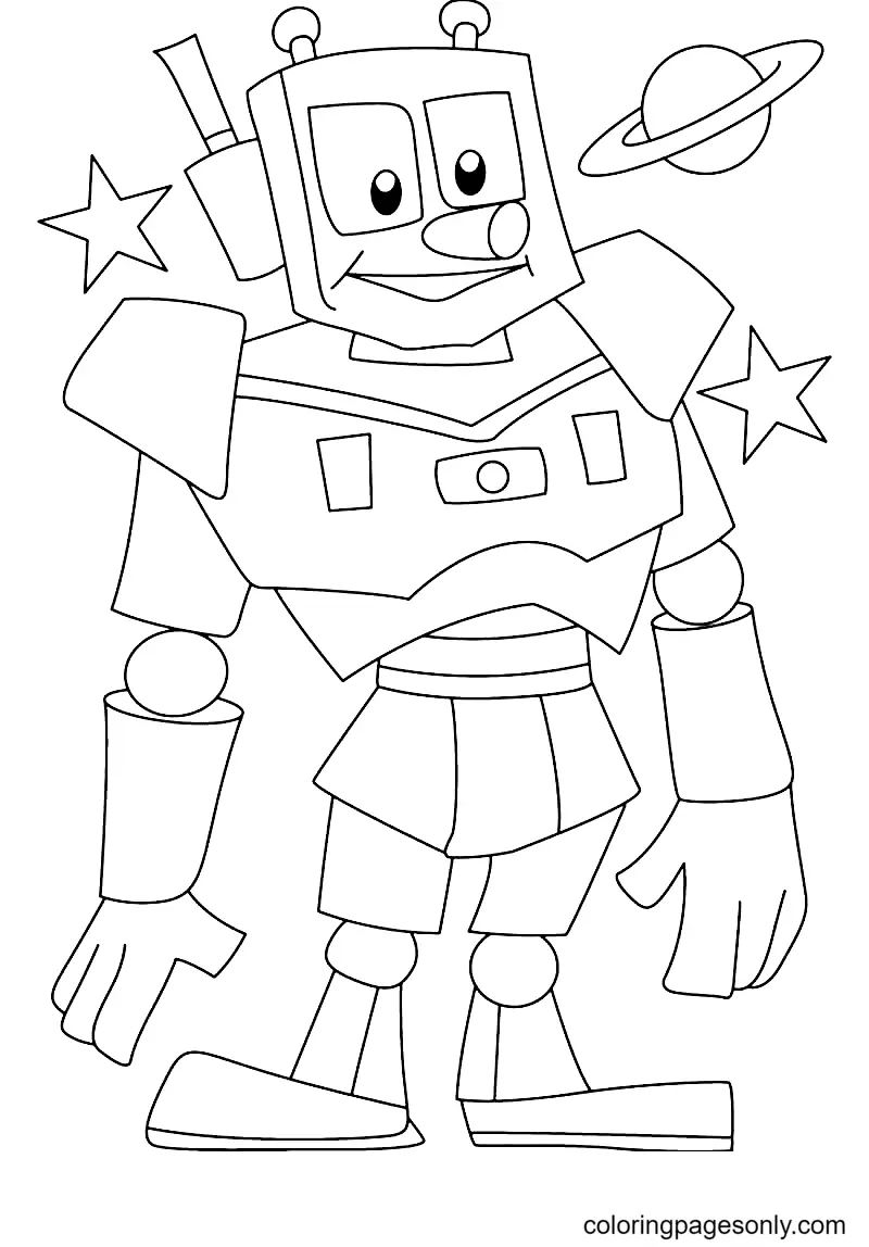 Robot Coloring Pages 34