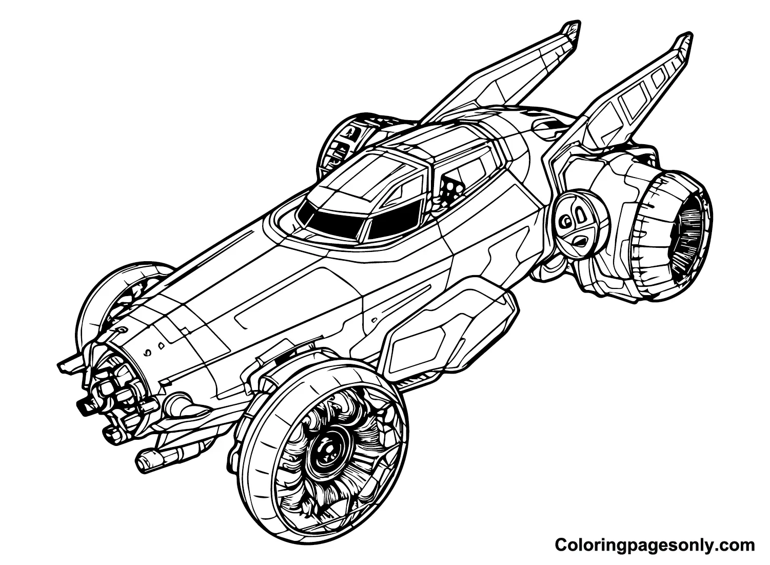 Rocket League Para Colorear 1