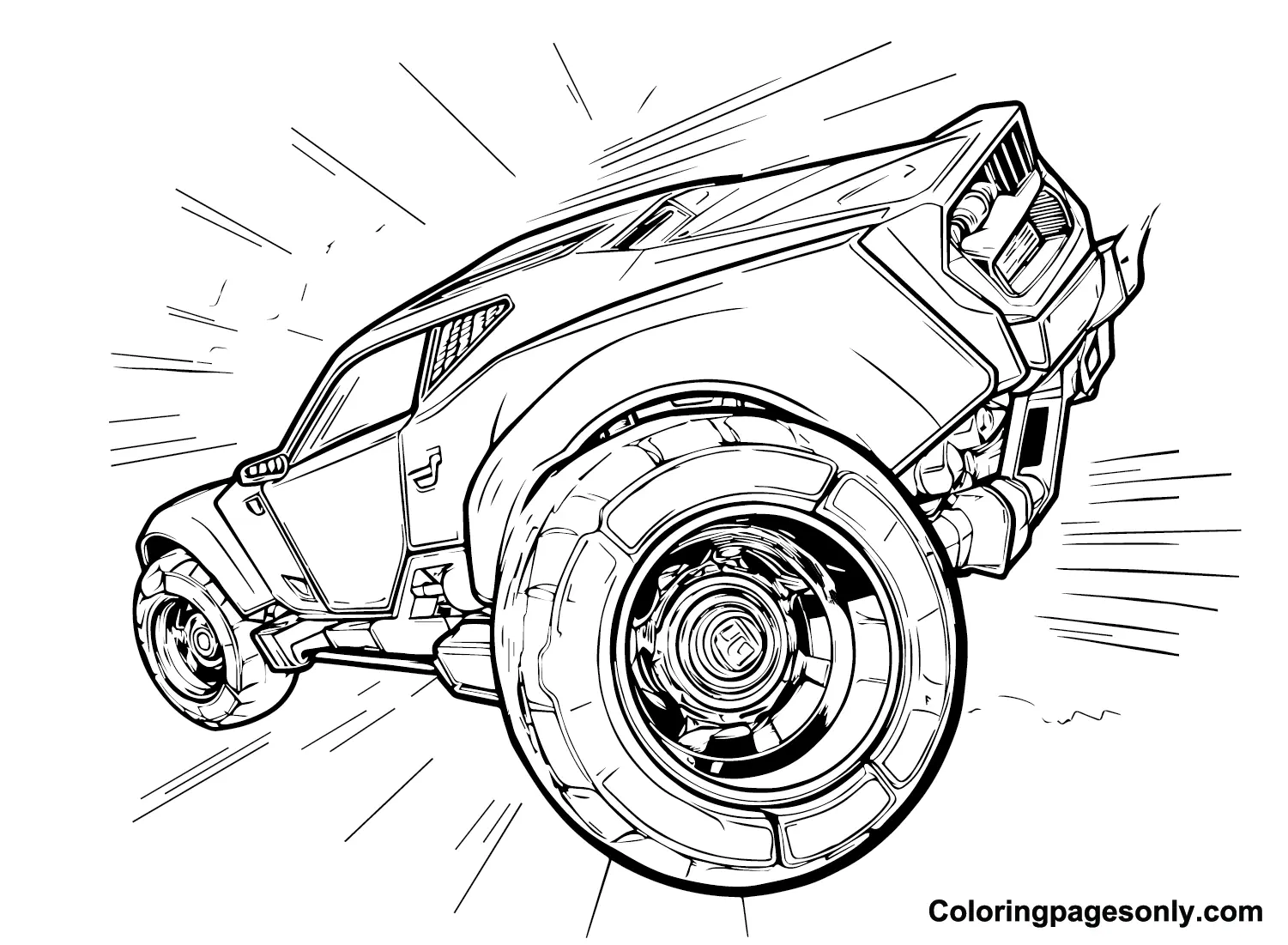 Rocket League Para Colorear 20