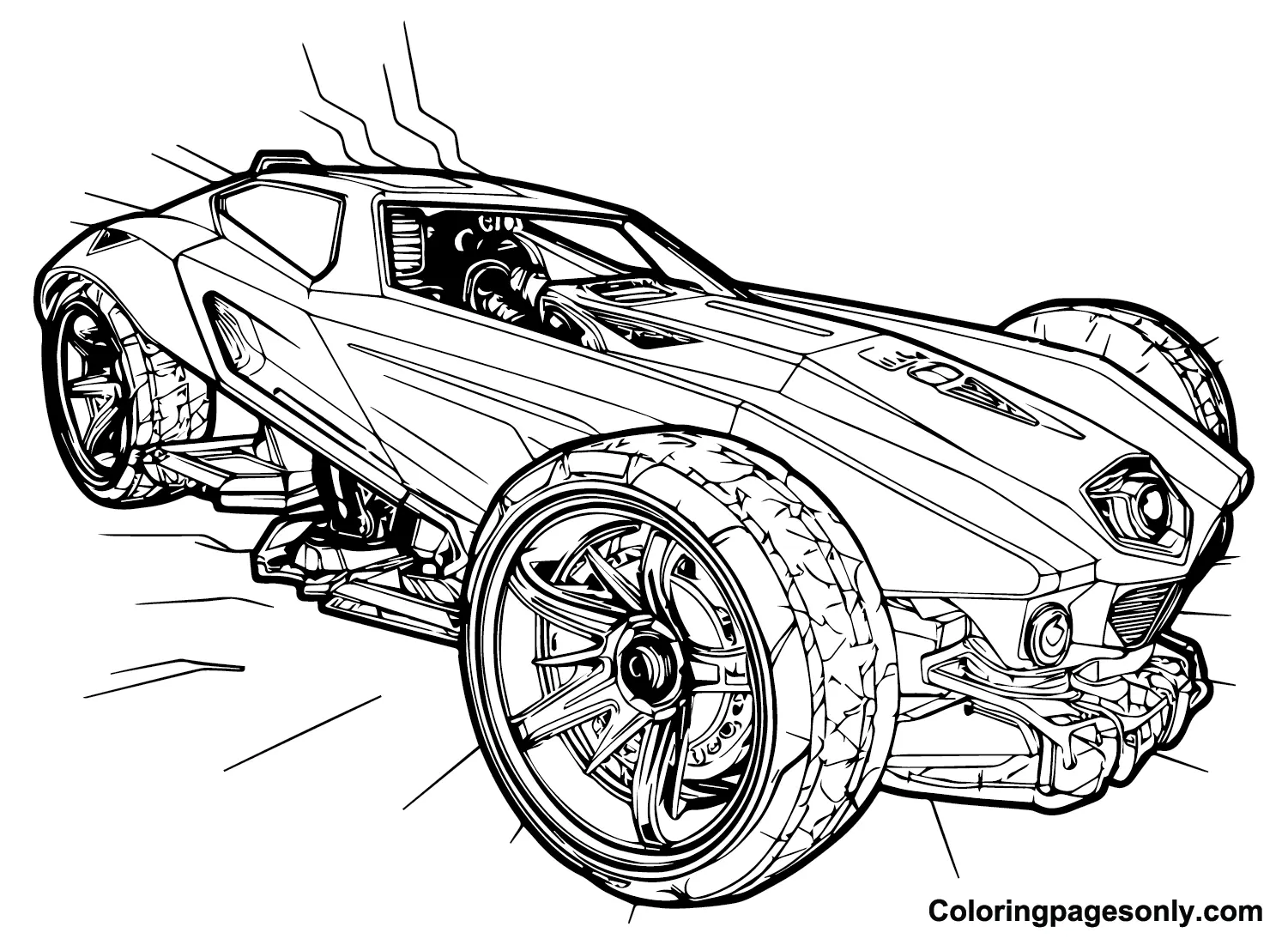 Rocket League Para Colorear 22