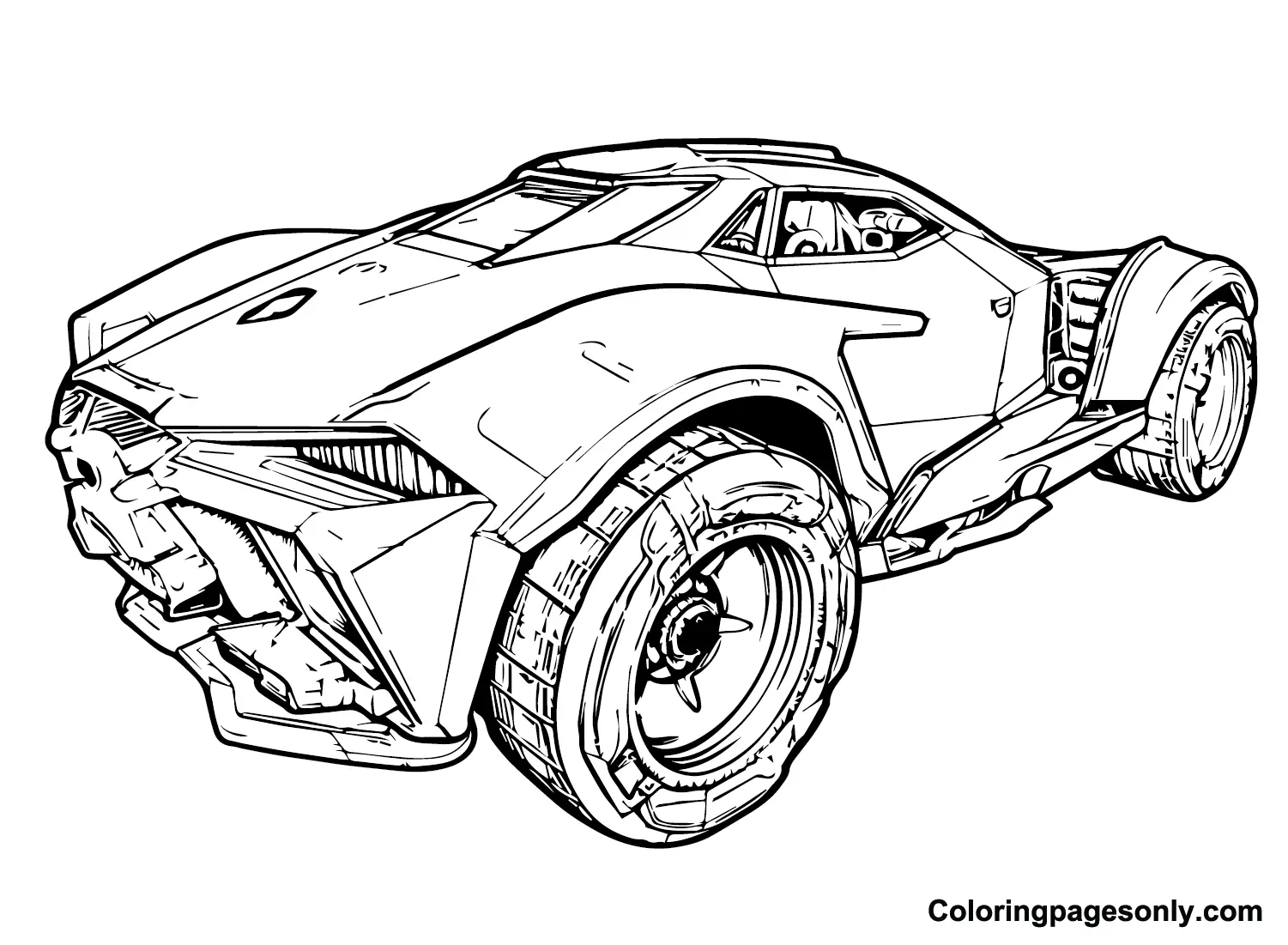 Rocket League Para Colorear 3
