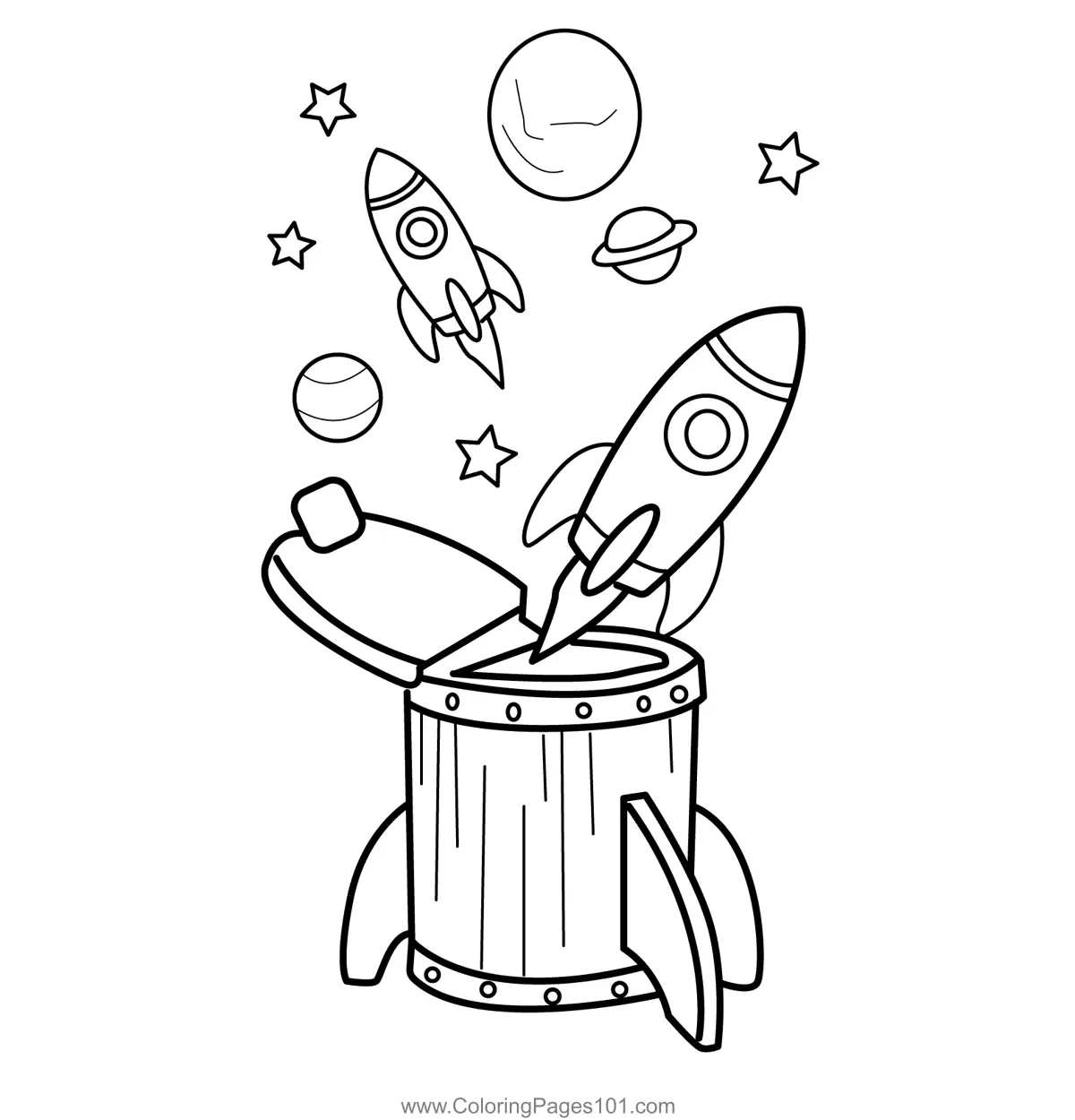 Rockets Coloring Pages 10