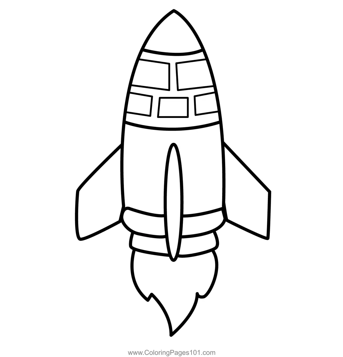 Rockets Coloring Pages