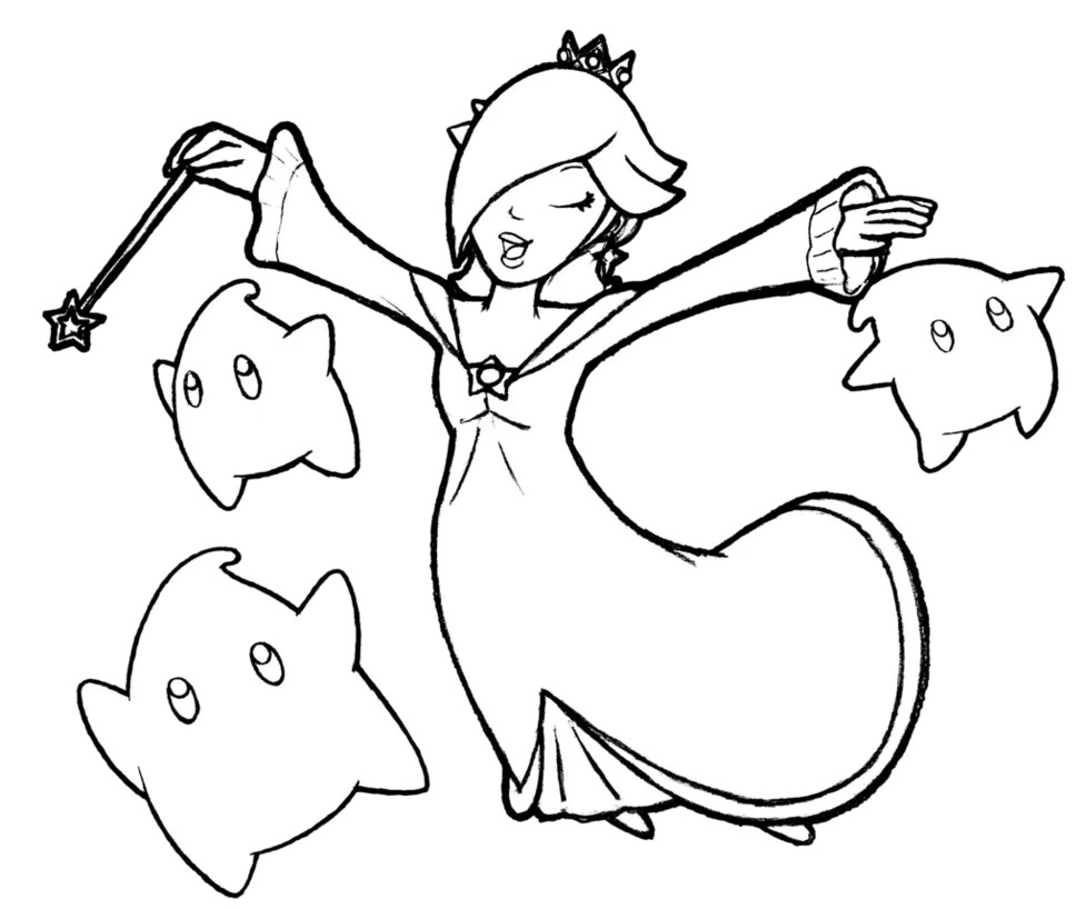 Rosalina Coloring Pages 10