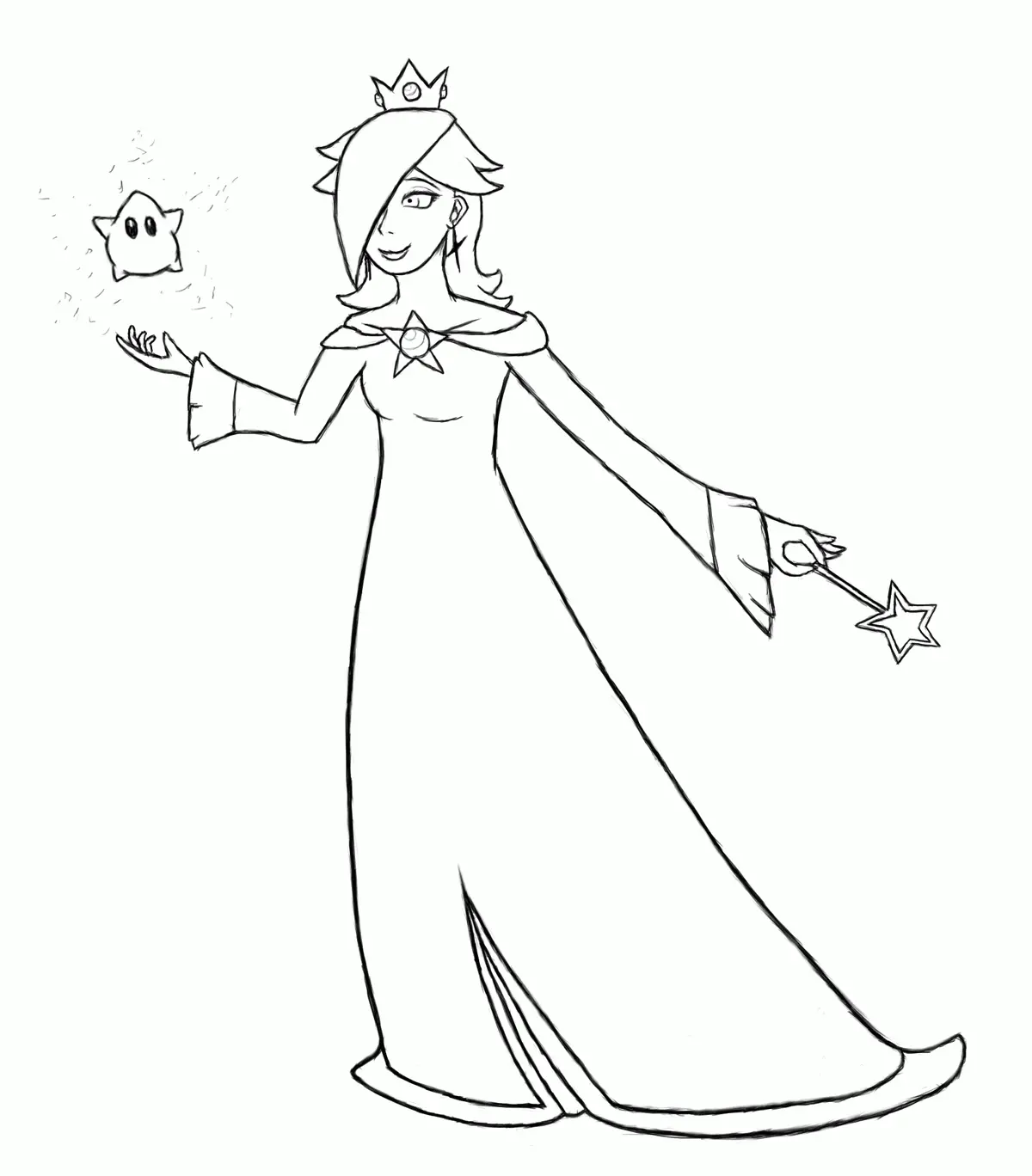 Rosalina Coloring Pages 13