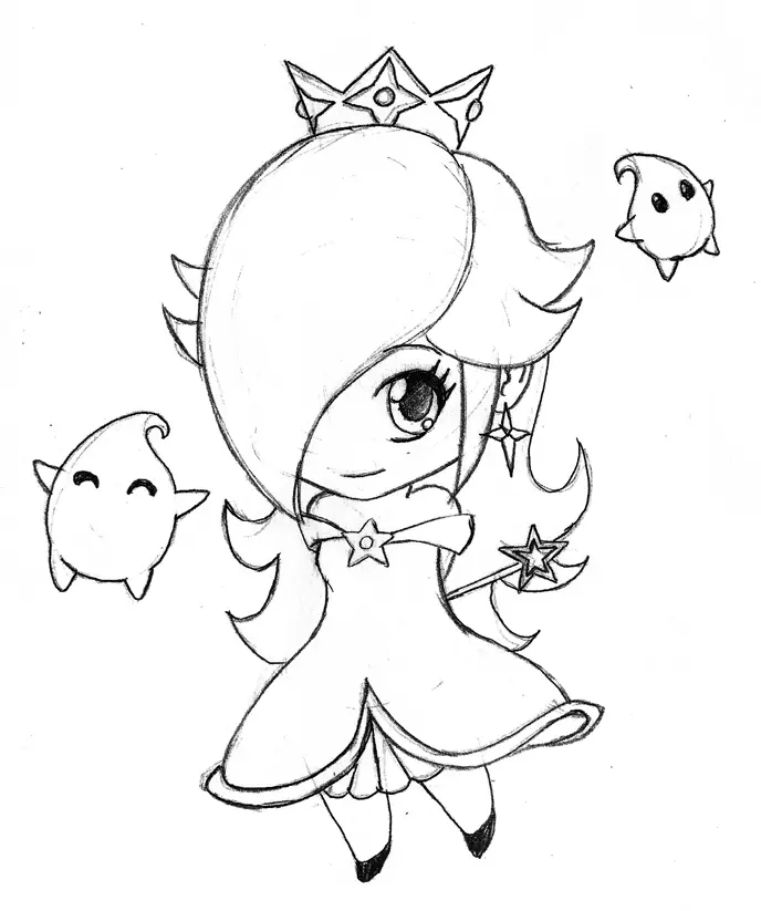 Rosalina Coloring Pages 14