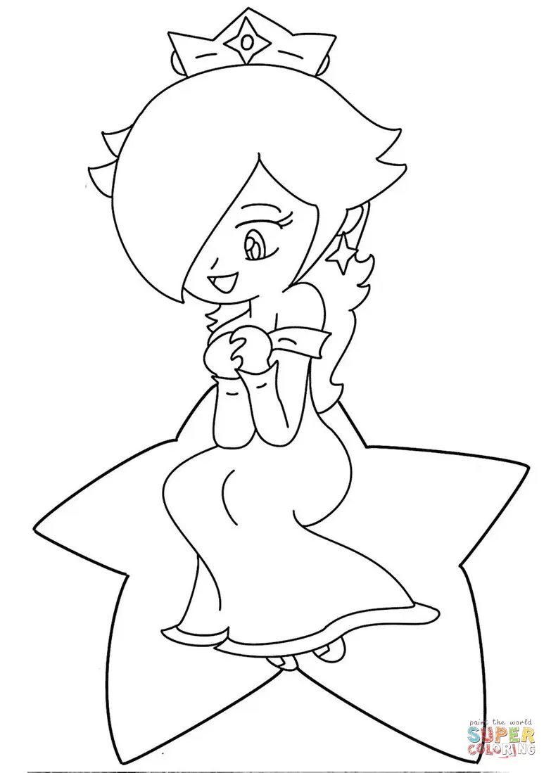 Rosalina Coloring Pages 18