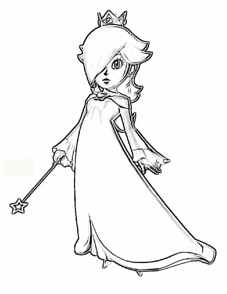Rosalina Coloring Pages 6