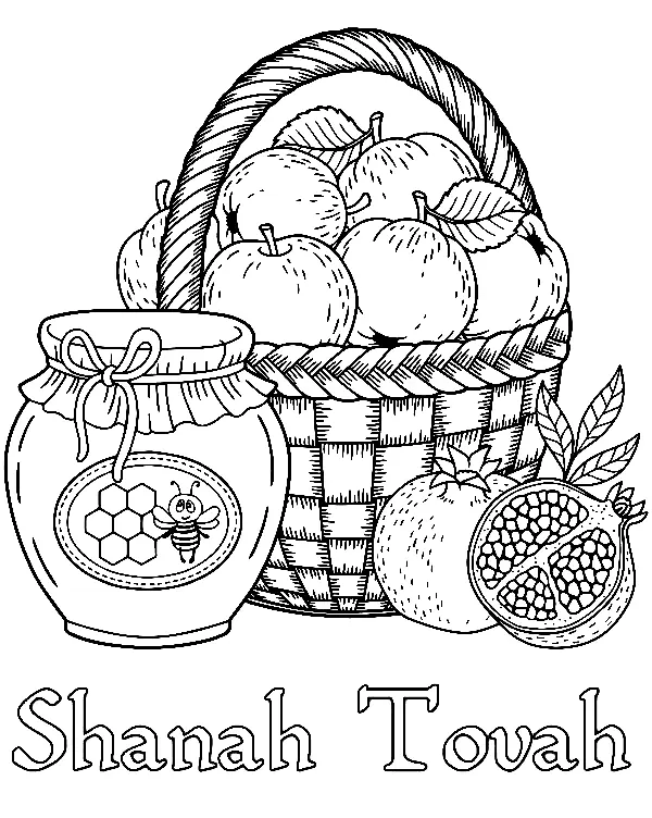 Rosh Hashanah Coloring Pages 28